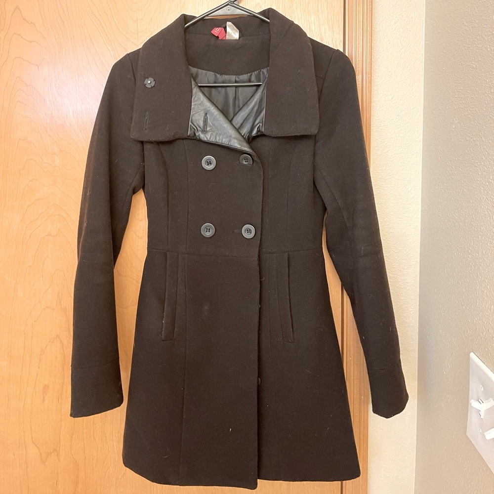 H&M Black Peacoat